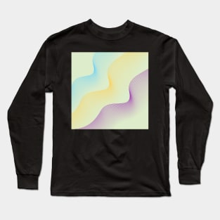 rainbow,the countless lines,green,Exquisite curved shape Long Sleeve T-Shirt